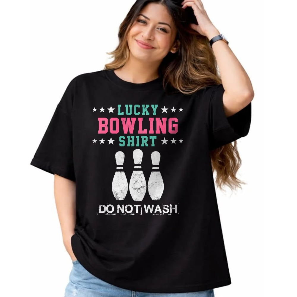Gift for Mom Shirt, Funny Mom Unisex T-Shirt/Hoodie/Sweatshirt HLT00 - Lucky Bowling Gift T-Shirt For Women Wife Mom Or Girls