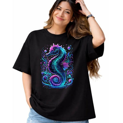 Best Horse Lover Shirt , Funny Horse UnisexT-Shirt/Hoodie/Sweatshirt HLT00 - Seahorse Colorful Underwater Seahorse T-Shirt