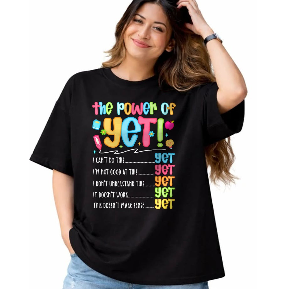 Best Teacher Shirt, Funny Teacher UnisexT-Shirt/Hoodie/Sweatshirt HLT00 - Growth Mindset Teacher Kindness Power of Yet Inspirational T-Shirt