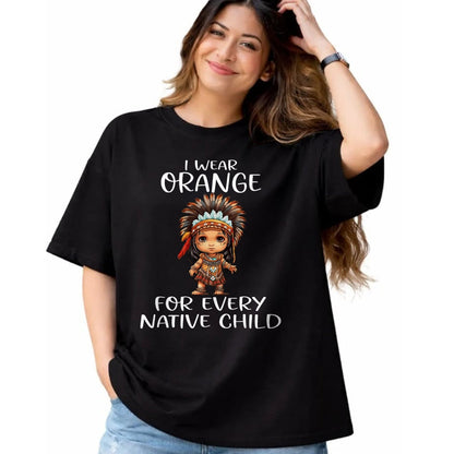 Native American T-Shirts, Vintage Native American Unisex T-Shirt/Hoodie/Sweatshirt HLT00 - Wear orange for every American native child Indian Pride (1)
