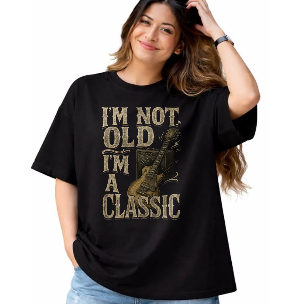 Guitar Lover Shirt, Funny Guitar UnisexT-Shirt/Hoodie/Sweatshirt HLT00 - I’m Not Old I’m A Classic Shirt Vintage Guitar Music Lover T-Shirt