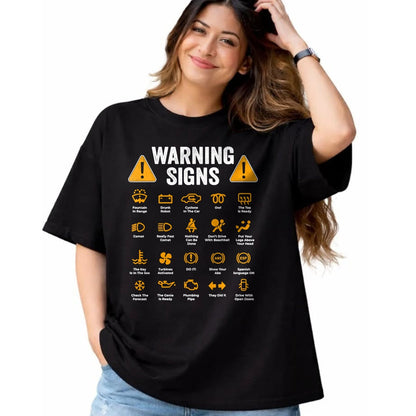Best Mechanic Life Shirt, Funny Mechanic UnisexT-Shirt/Hoodie/Sweatshirt HLT00 - Funny Driving Warning Signs 101 Auto Mechanic Gift Driver Short Sleeve T-Shirt