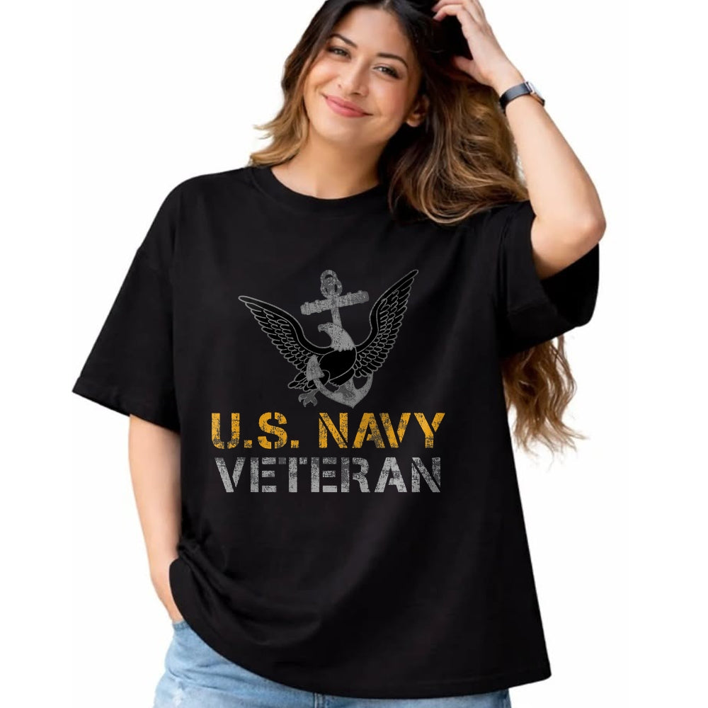 Proud Veteran Shirt, Funny Veteran UnisexT-Shirt/Hoodie/Sweatshirt HLT00 - U.S. Navy Veteran T-Shirt