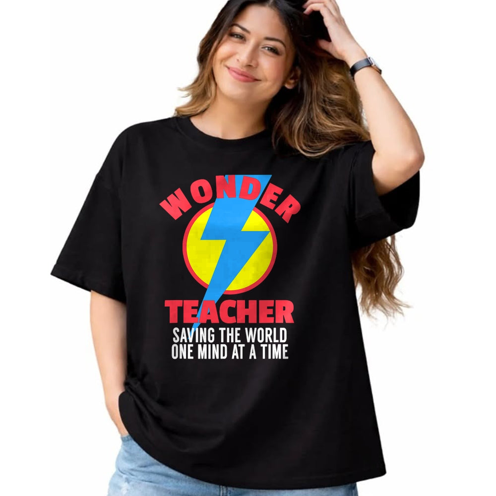 Best Teacher Shirt, Funny Teacher UnisexT-Shirt/Hoodie/Sweatshirt HLT00 - Wonder Teacher Costume Shirt  Teacher Halloween Costume Tee T-Shirt