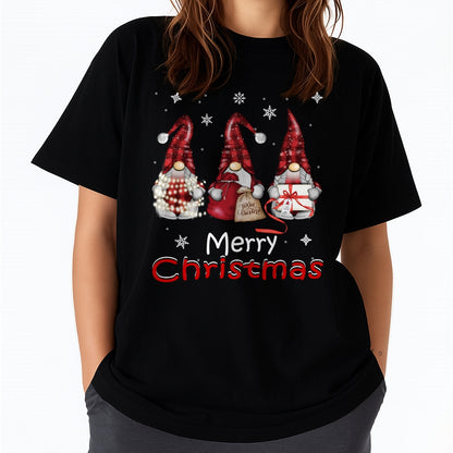 Gnome tShirt Gifts Funny Family Christmas Shirts Women T-Shirt (SKU-MRCM-16) FMA