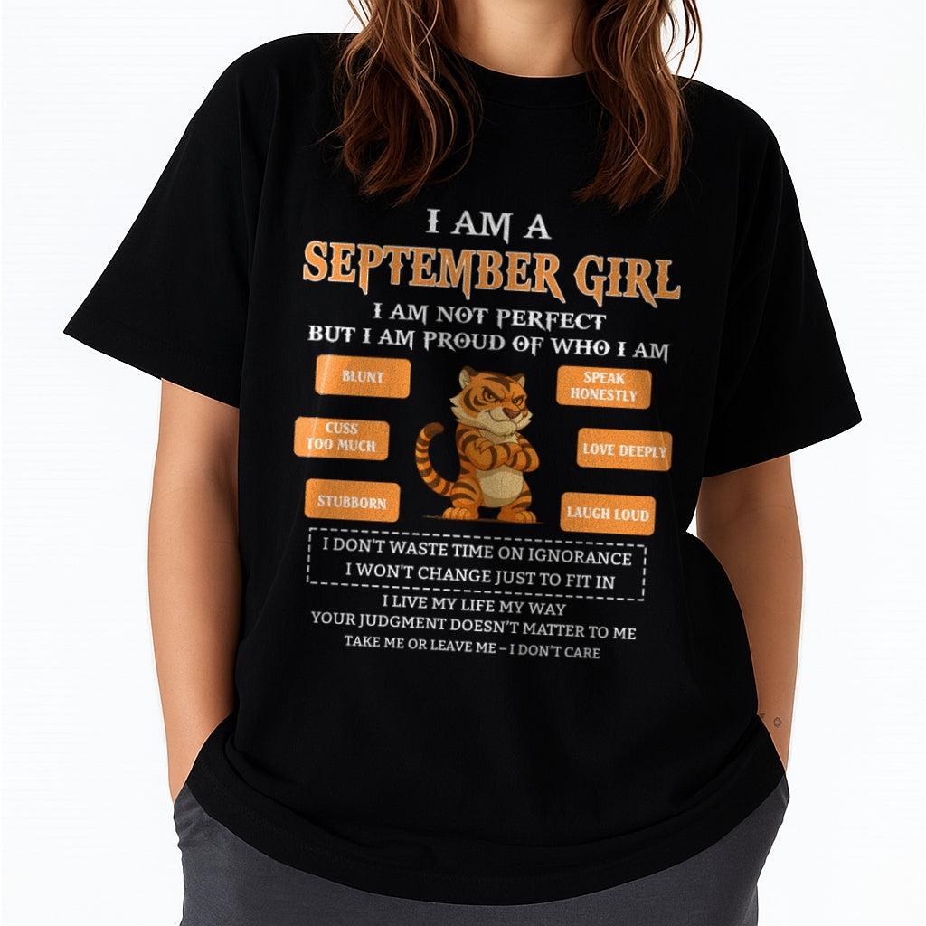 "I AM A SEPTEMBER GIRL" - Birthday Gift For September Girls - FMA ccdi09 (SKU2606-387-09)