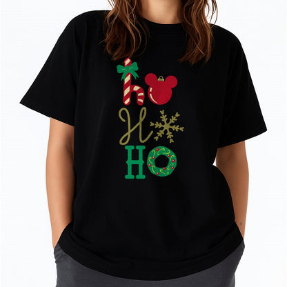 Disney Mickey Icon Ho Ho Ho Holiday T-Shirt Men Women (SKU-MRCM-14) FMA