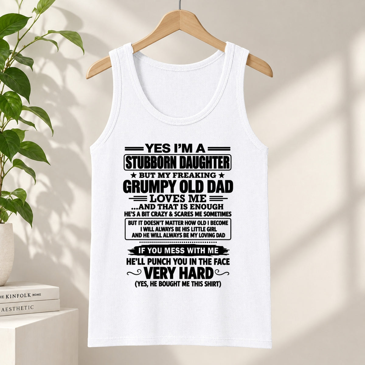 Stubborn Daughter T-Shirt – Funny Birthday Gift From Dad - ccdi00 (SKU2609-217-00)