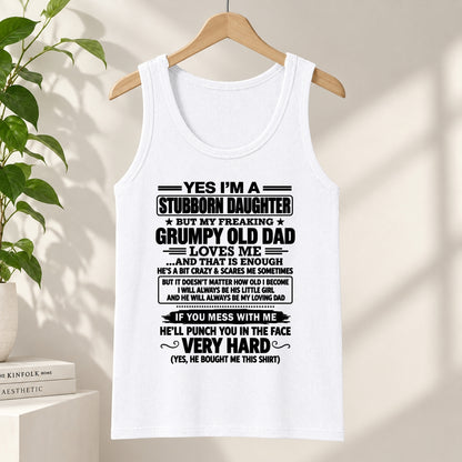 Stubborn Daughter T-Shirt – Funny Birthday Gift From Dad - ccdi00 (SKU2609-217-00)