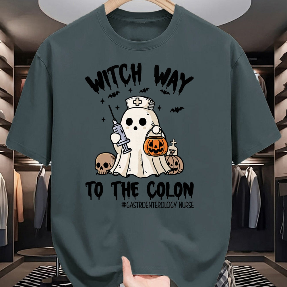 Best Doctor Shirt, Funny Doctor UnisexT-Shirt/Hoodie/Sweatshirt HLT00 - Gastroenterology Nurse Halloween Endo Nurse Ghost Endoscopy T-Shirt