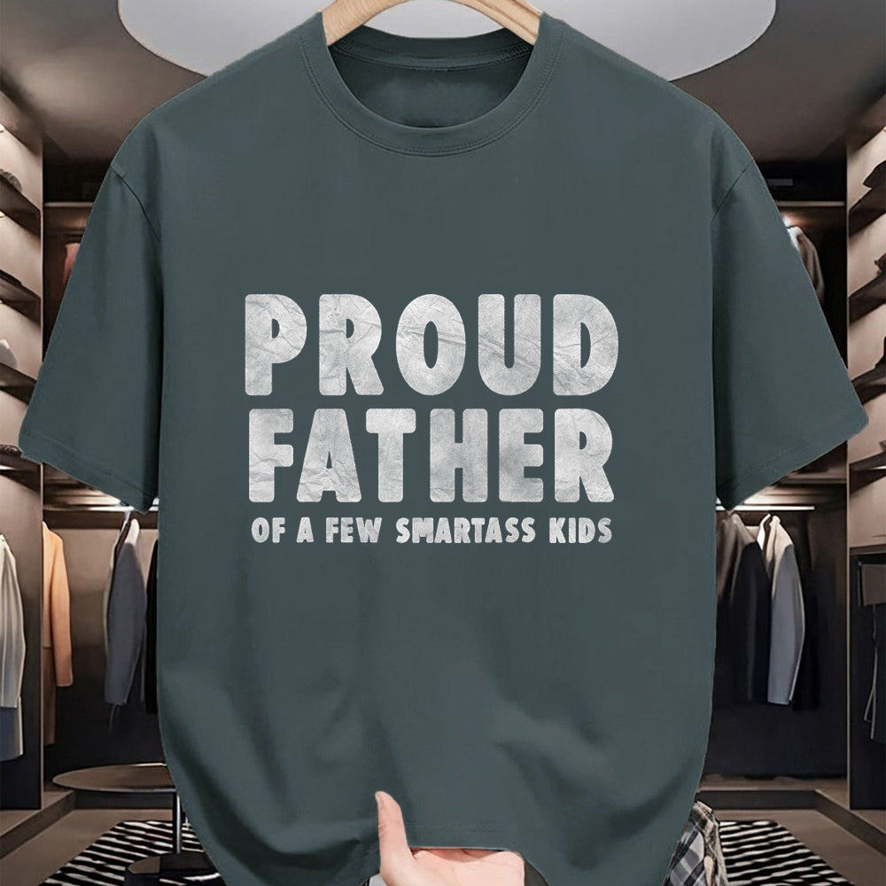Gift for Dad Shirt, Funny Dad Unisex T-Shirt/Hoodie/Sweatshirt HLT00 – Proud Father of a Few Smartass Kids Father_s Day Dad Jokes T-Shirt