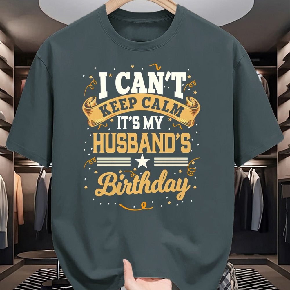 Best Wife Shirt, Wife and Husband Unisex T-Shirt/Hoodie/Sweatshirt HLT00 - I Can't Keep Calm It's My Husband Birthday Party Gift Long Sleeve T-Shirt