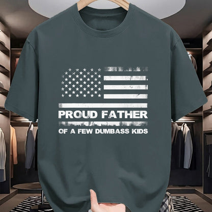 Gift for Dad Shirt, Funny Dad Unisex T-Shirt/Hoodie/Sweatshirt HLT00 – \Proud Father Of A Few Dumb-ass Kids Funny Father_s Day T-Shirt