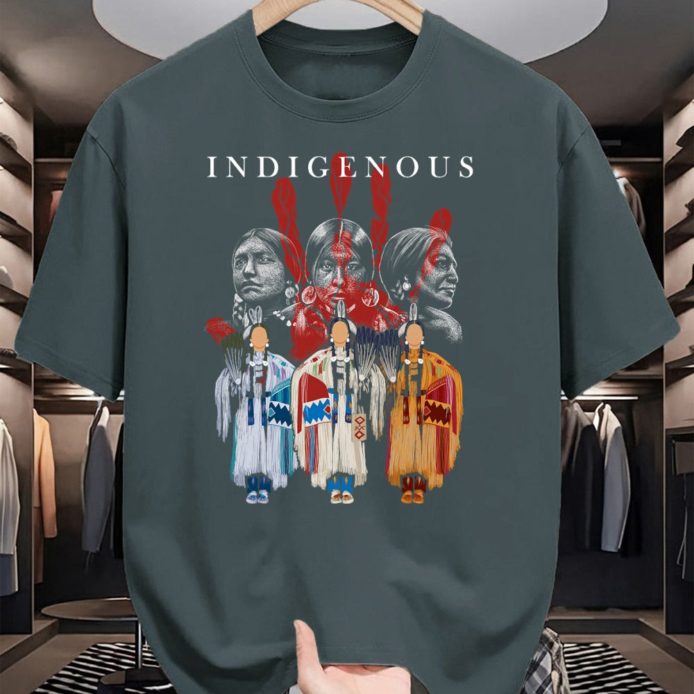 Native American T-Shirts, Vintage Native American Unisex T-Shirt/Hoodie/Sweatshirt HLT00 - Native American Indigenous Red Hand Indian Blood Themed