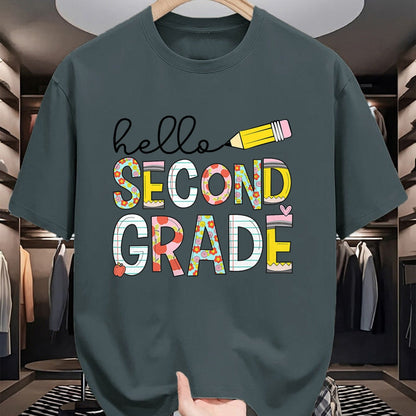 Best Teacher Shirt, Funny Teacher UnisexT-Shirt/Hoodie/Sweatshirt HLT00 - Hello Second Grade Team 2nd Grade Back to School Teacher Kid T-Shirt