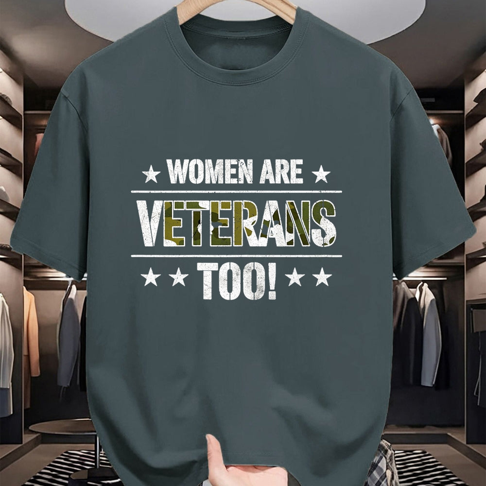 Proud Veteran Shirt, Funny Veteran UnisexT-Shirt/Hoodie/Sweatshirt HLT00 - Women are Veterans Too Proud Female Veteran Soldier Veteran T-Shirt