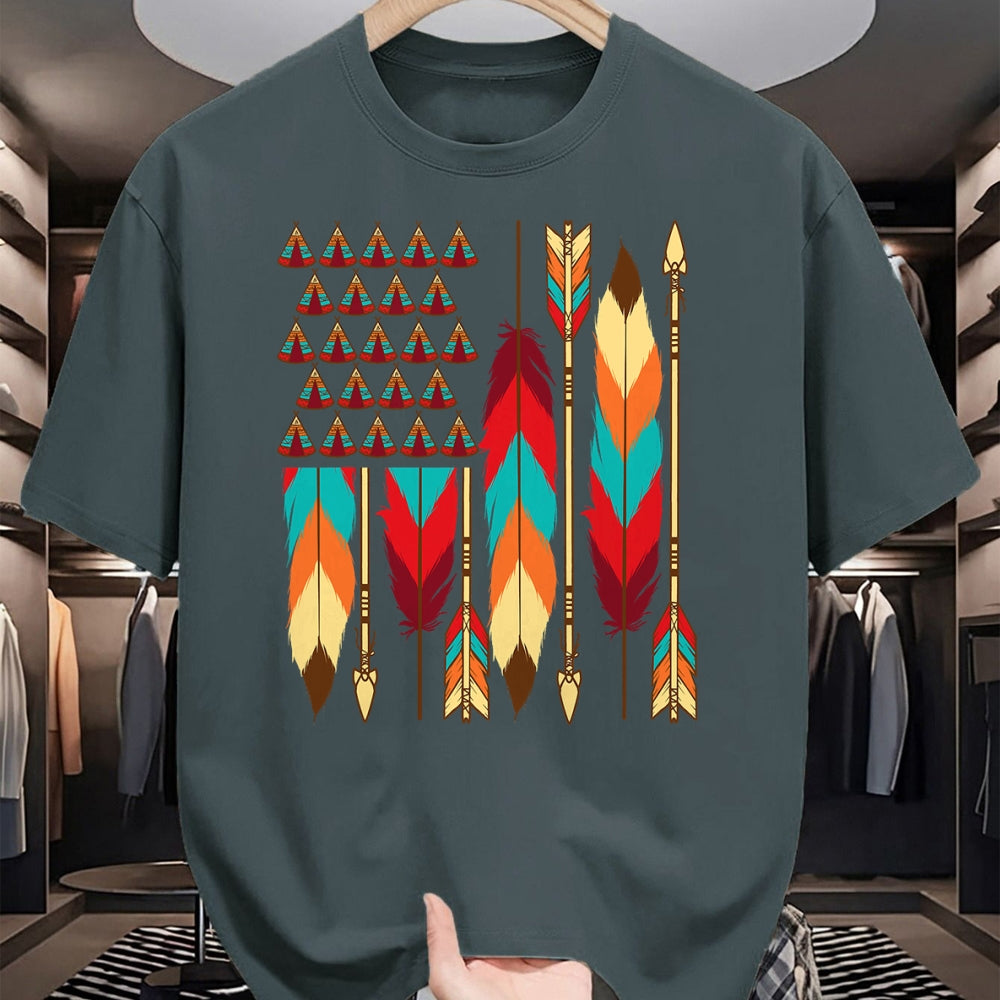 Native American T-Shirts, Vintage Native American Unisex T-Shirt/Hoodie/Sweatshirt HLT00 - Native American Flag - Pride Month Indigenous People Veteran