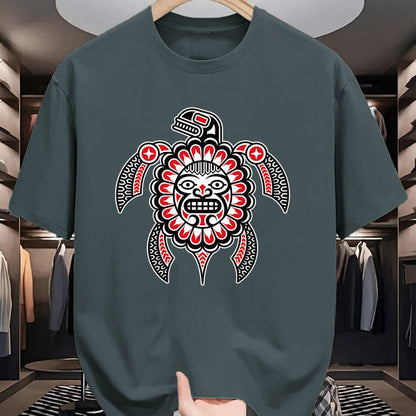 Native American T-Shirts, Vintage Native American Unisex T-Shirt/Hoodie/Sweatshirt HLT00 - Haida Turtle American Indian Native America Indigenous