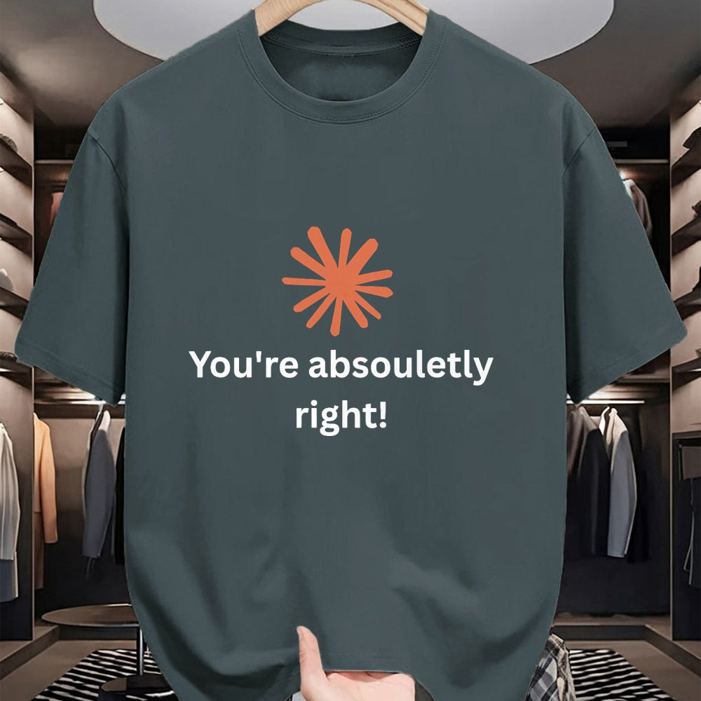 Best Thanksgiving Family Shirt , Funny Thanksgiving UnisexT-Shirt/Hoodie/Sweatshirt HLT00 - Claude Artificial Intelligence You're Absolutely Right Tee T-Shirt