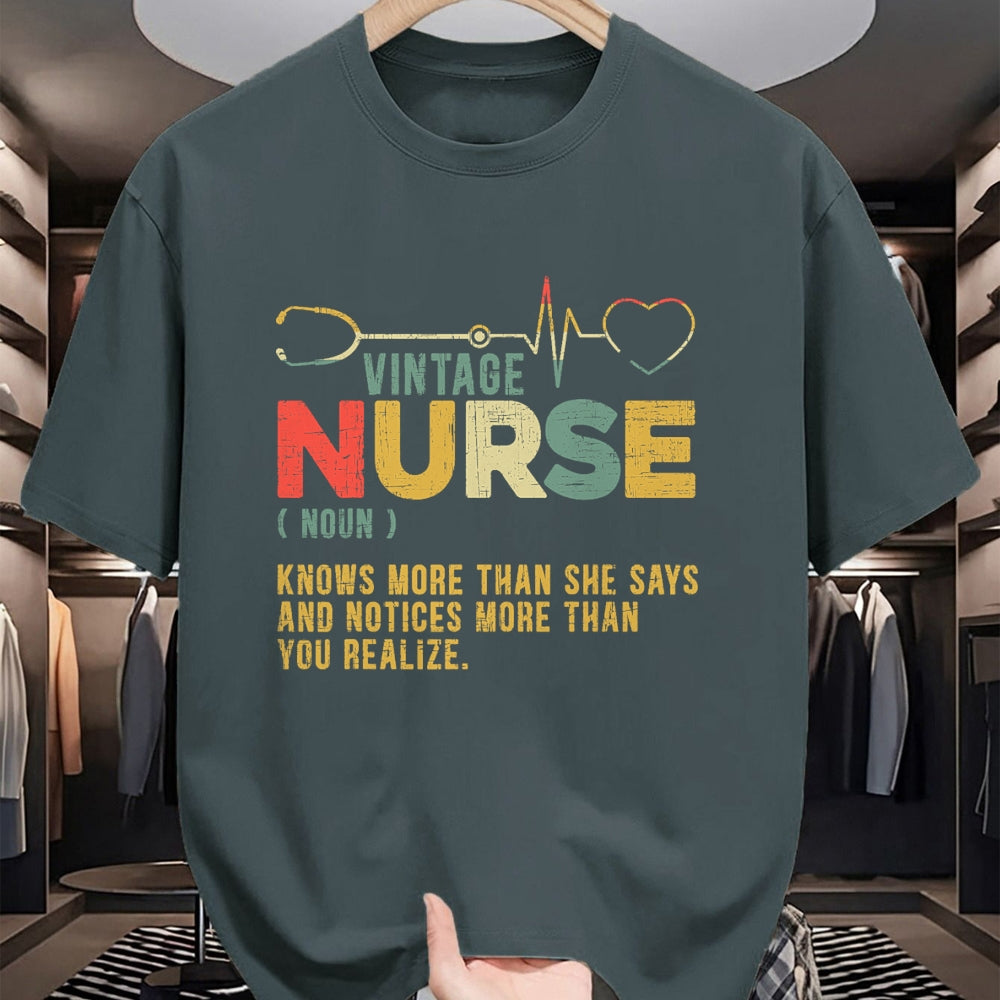 Funny Nurse Shirt, Nurse Unisex T-Shirt/Hoodie/Sweatshirt HLT00 - Vintage Nurse Definition Hospital Medical Registered Nursing T-Shirt