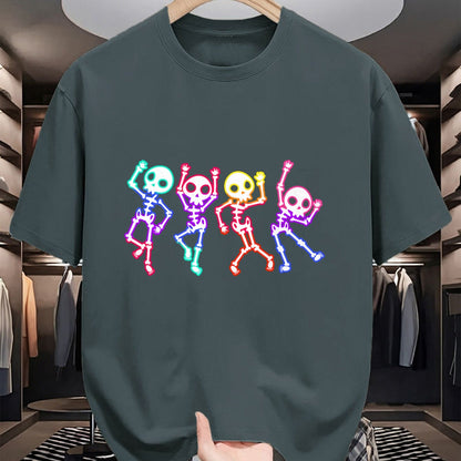 Best Thanksgiving Family Shirt , Funny Thanksgiving UnisexT-Shirt/Hoodie/Sweatshirt HLT00 - Glow in The Halloween Night Skeleton Funny Dancing Skeleton T-Shirt