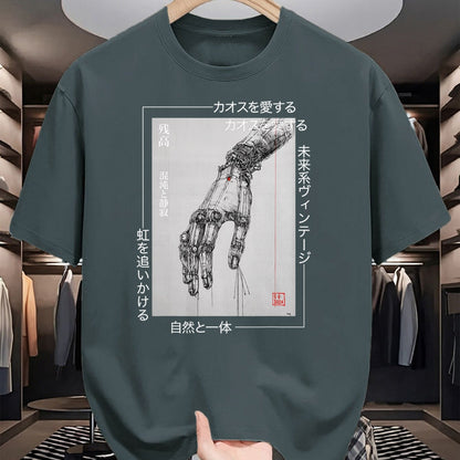 Best Mechanic Life Shirt, Funny Mechanic UnisexT-Shirt/Hoodie/Sweatshirt HLT00 - Futuristic Cyberpunk Hand - Japanese Streetwear Aesthetic T-Shirt