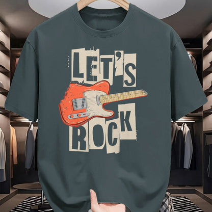 Guitar Lover Shirt, Funny Guitar UnisexT-Shirt/Hoodie/Sweatshirt HLT00 - Let_s Rock Electric Guitar Music Lovers Band Guitarists Retro T-Shirt