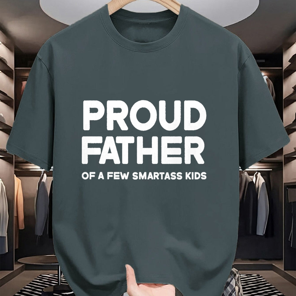 Gift for Dad Shirt, Funny Dad Unisex T-Shirt/Hoodie/Sweatshirt HLT00 – Proud Father of a Few Smartass Kids Father_s Day Dad Jokes T-Shirt