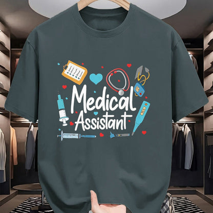 Best Doctor Shirt, Funny Doctor UnisexT-Shirt/Hoodie/Sweatshirt HLT00 - Medical Assistant MA CMA Nursing Doctor Assistant Student T-Shirt, Men, Black, Large