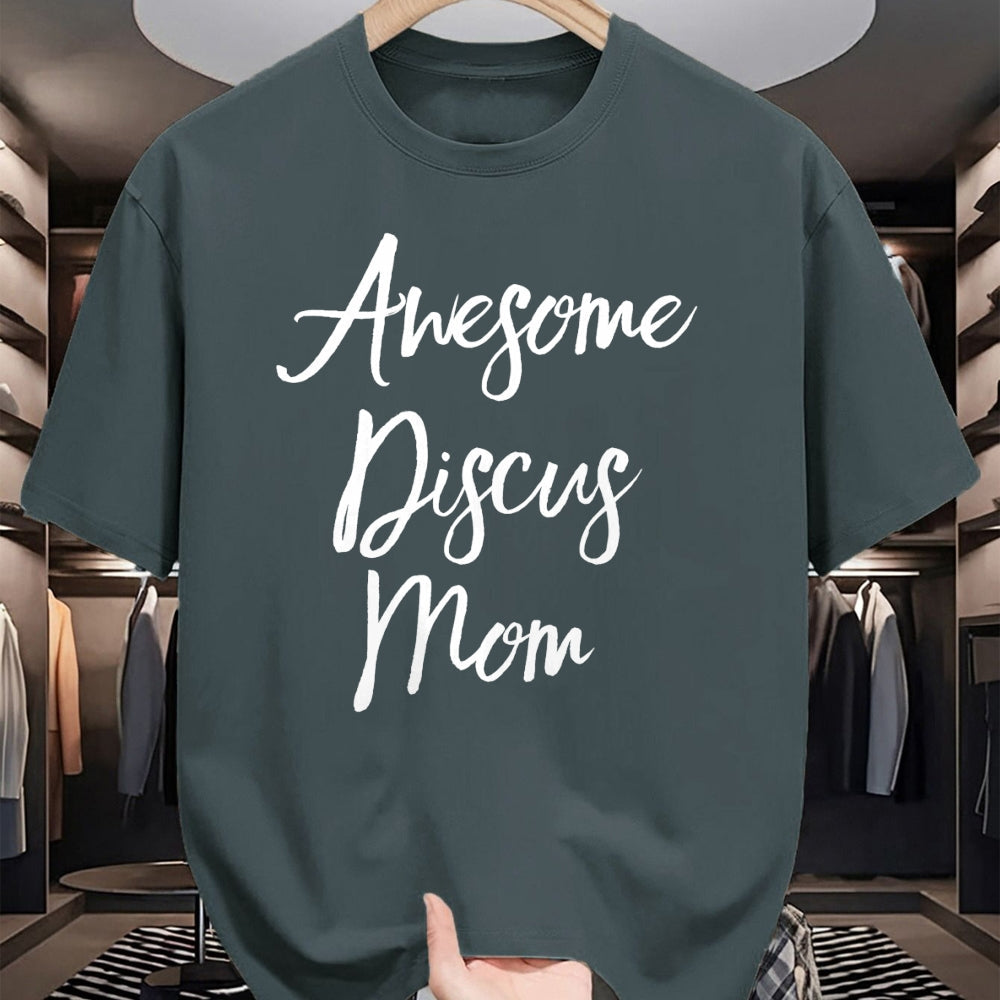 Gift for Mom Shirt, Funny Mom Unisex T-Shirt/Hoodie/Sweatshirt HLT00 - Awesome Discus Mom Track Parent Mothers Day T-Shirt