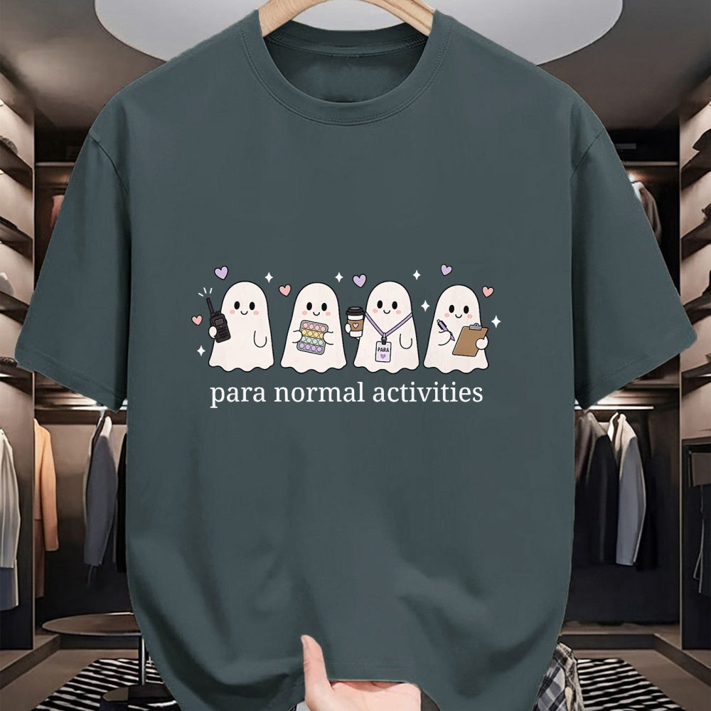 Best Teacher Shirt, Funny Teacher UnisexT-Shirt/Hoodie/Sweatshirt HLT00 - Ghost Cute para Normal Activities SPED Teachers Halloween T-Shirt