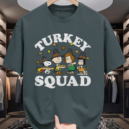 Best Thanksgiving Family Shirt , Funny Thanksgiving UnisexT-Shirt/Hoodie/Sweatshirt HLT00 - Turkey Squad T-Shirt