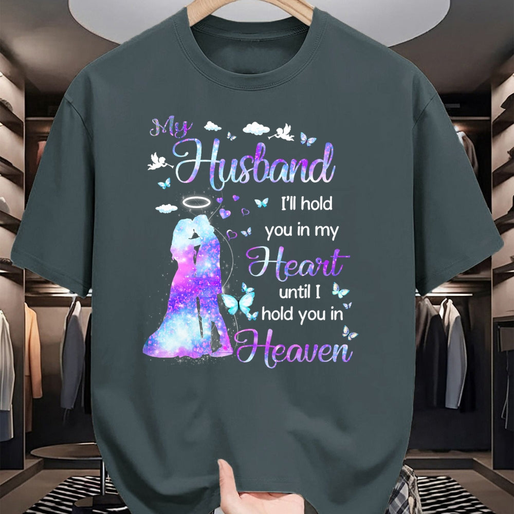 Best Wife Shirt, Wife and Husband Unisex T-Shirt/Hoodie/Sweatshirt HLT00 - My Husband in Heaven T-Shirt
