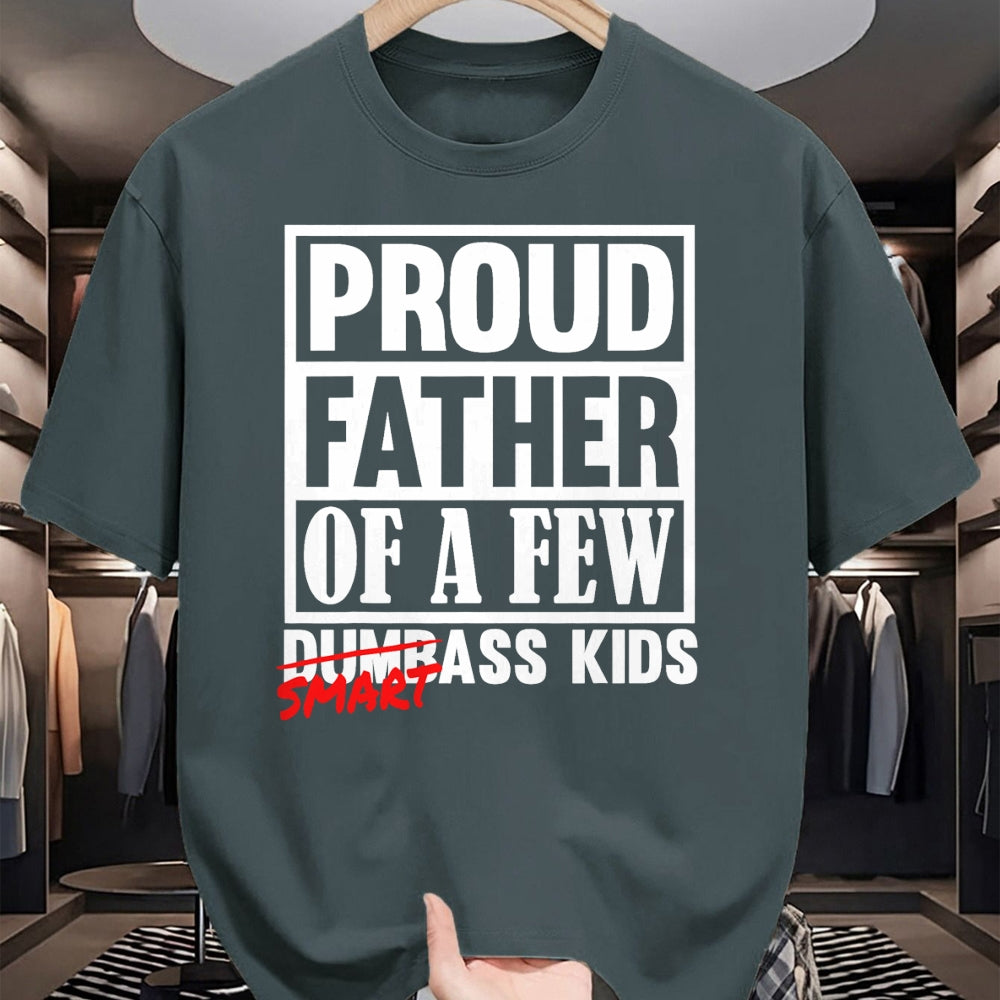 Gift for Dad Shirt, Funny Dad Unisex T-Shirt/Hoodie/Sweatshirt HLT00 – Proud Father of a Few Smartass Kids Funny Fathers Day T-Shirt