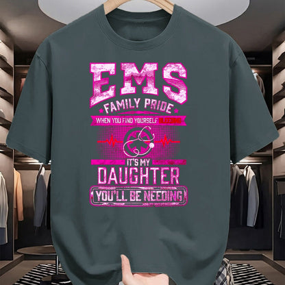 Funny Nurse Shirt, Nurse Unisex T-Shirt/Hoodie/Sweatshirt HLT00 - EMT Gift Proud Mom Dad Of EMS Paramedic Daughter F T-Shirt T-Shirt