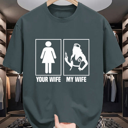 Funny Nurse Shirt, Nurse Unisex T-Shirt/Hoodie/Sweatshirt HLT00 - My Wife Is A Nurse Your Wife What  Your Wife And My Wife T-Shirt