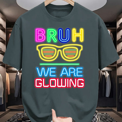 Best Thanksgiving Family Shirt , Funny Thanksgiving UnisexT-Shirt/Hoodie/Sweatshirt HLT00 - Bruh We are Glowing in My Glowing Era Group Team Tie Dye T-Shirt