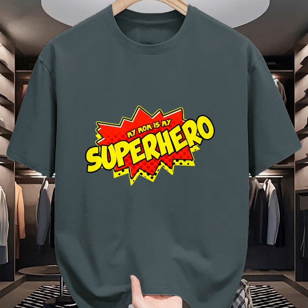 Gift for Mom Shirt, Funny Mom Unisex T-Shirt/Hoodie/Sweatshirt HLT00 - Mom Is My Superhero T-Shirt Super Mom Mothers Day T-Shirt