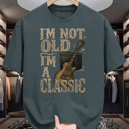 Guitar Lover Shirt, Funny Guitar UnisexT-Shirt/Hoodie/Sweatshirt HLT00 - I’m Not Old I’m A Classic Shirt Vintage Guitar Music Lover T-Shirt