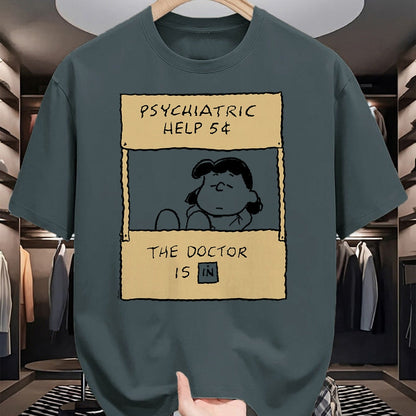 Best Doctor Shirt, Funny Doctor UnisexT-Shirt/Hoodie/Sweatshirt HLT00 - Peanuts - Lucy Doctor is in T-Shirt