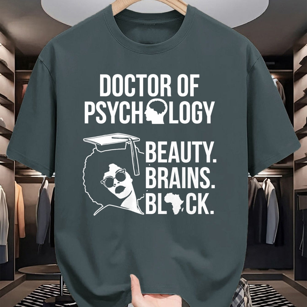 Best Doctor Shirt, Funny Doctor UnisexT-Shirt/Hoodie/Sweatshirt HLT00 - PsyD Doctor of Psychology PsychD Black Doctorate Graduation T-Shirt