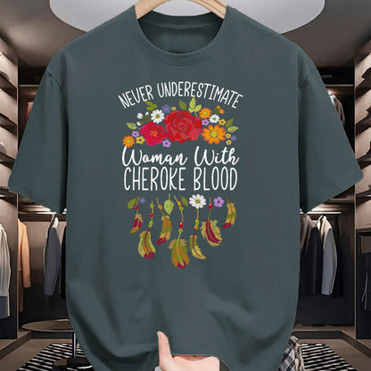 Native American T-Shirts, Vintage Native American Unisex T-Shirt/Hoodie/Sweatshirt HLT00 - Cherokee Native American women
