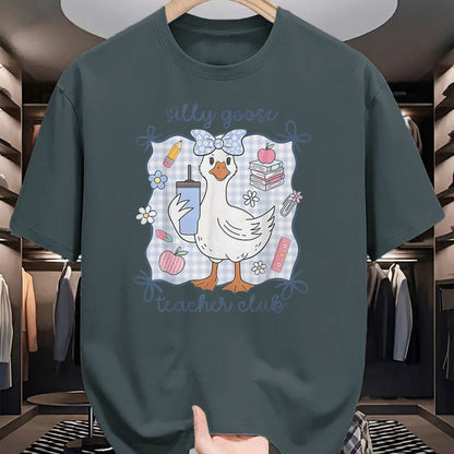 Best Teacher Shirt, Funny Teacher UnisexT-Shirt/Hoodie/Sweatshirt HLT00 - Silly Goose Teacher Club Back to School T-Shirt
