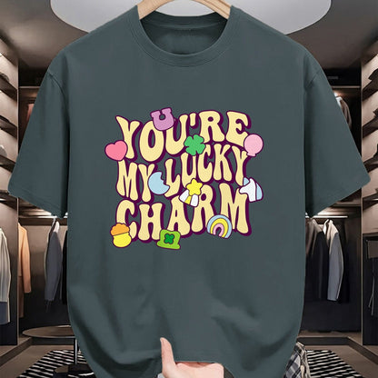 Gift for Mom Shirt, Funny Mom Unisex T-Shirt/Hoodie/Sweatshirt HLT00 - Groovy You_re My Lucky Charm Feeling Lucky St.Patrick_ Day T-Shirt