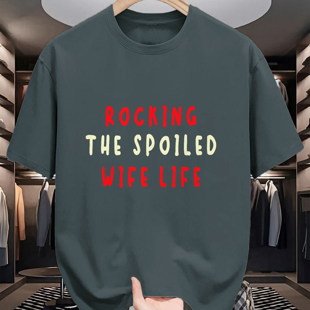 Best Wife Shirt, Wife and Husband Unisex T-Shirt/Hoodie/Sweatshirt HLT00 - Gift for wife T shirt, spoiled wife   Spoiled Wife Fiancée Rocking The Spoiled Wife Life T-Shirt