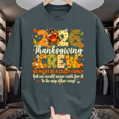 Best Thanksgiving Family Shirt , Funny Thanksgiving UnisexT-Shirt/Hoodie/Sweatshirt HLT00 - Family Thanksgiving 2026 Thanksgiving Crew Turkey Matching T-Shirt (2)