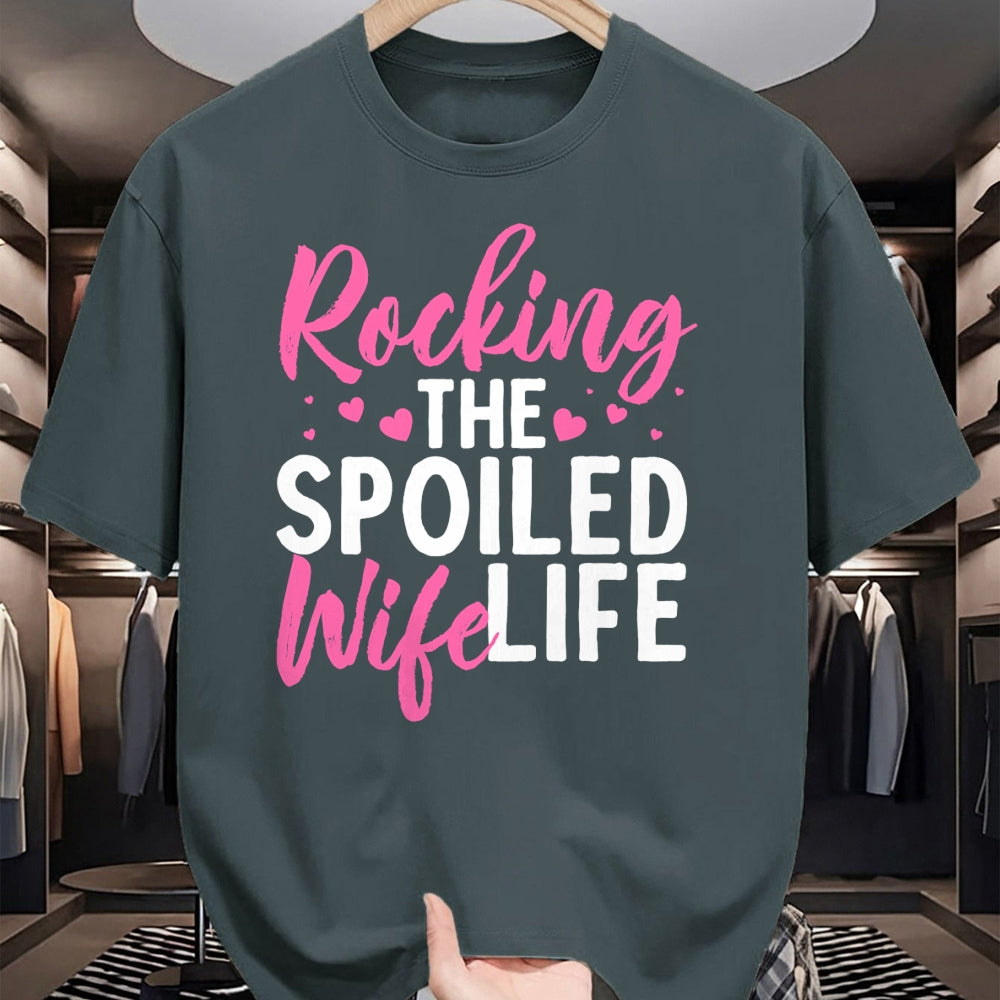 Best Wife Shirt, Wife and Husband Unisex T-Shirt/Hoodie/Sweatshirt HLT00 - Gift for wife T shirt, spoiled wife   Funny Spoiled Wife Art For Women Husband Spoiled Wife Life Pul