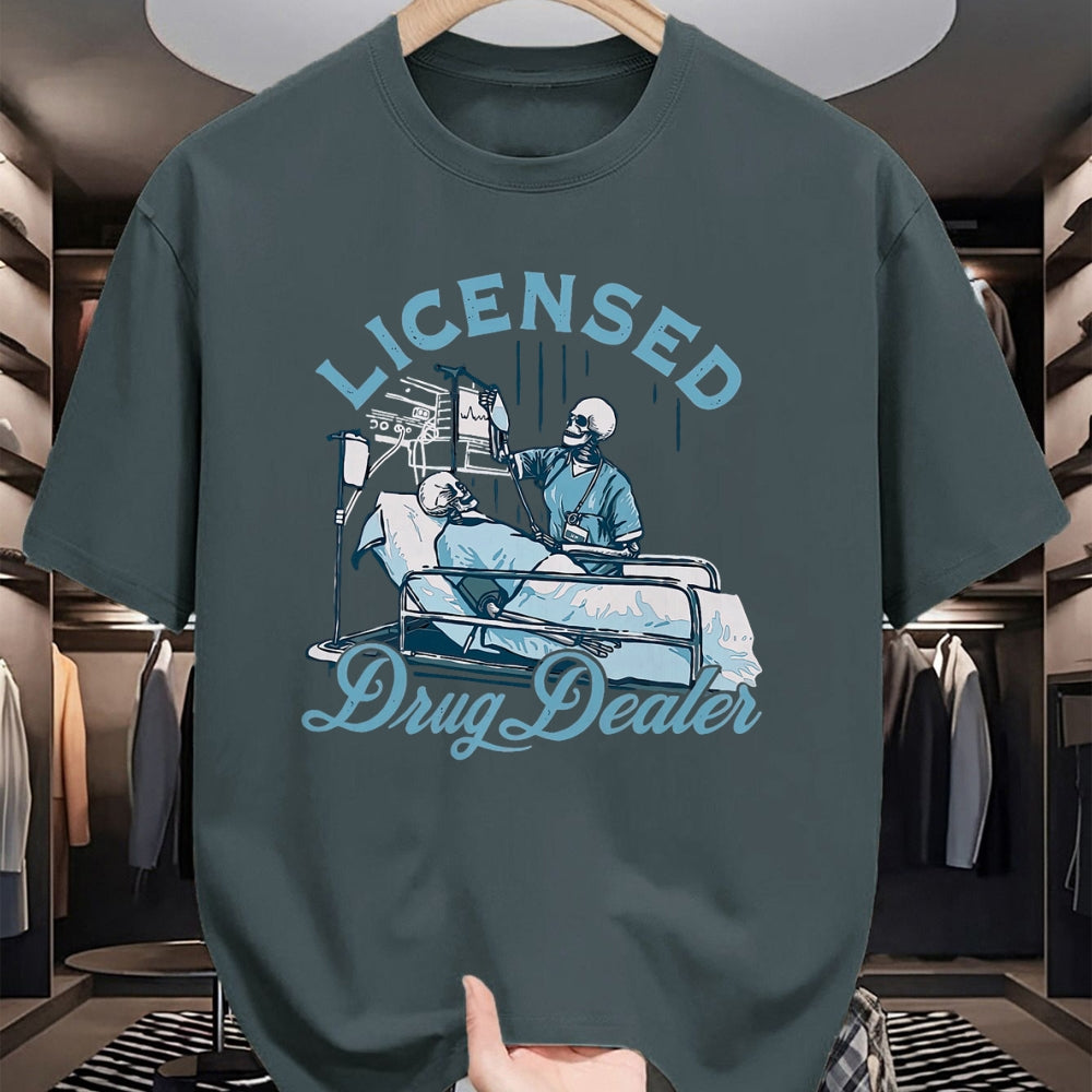 Funny Nurse Shirt, Nurse Unisex T-Shirt/Hoodie/Sweatshirt HLT00 - Licensed Drug Dealer Funny Nurse Doctor Humor Tee T-Shirt