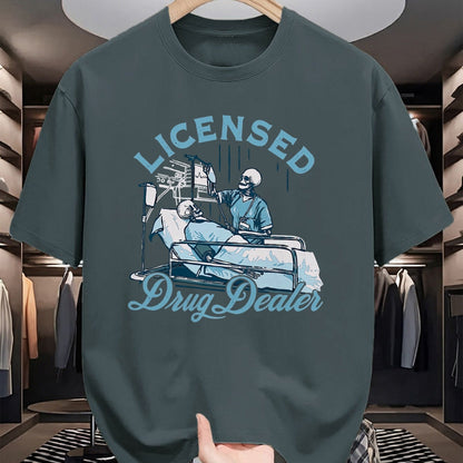 Funny Nurse Shirt, Nurse Unisex T-Shirt/Hoodie/Sweatshirt HLT00 - Licensed Drug Dealer Funny Nurse Doctor Humor Tee T-Shirt