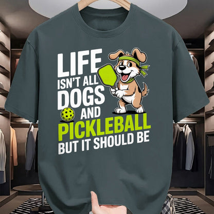 Funny Pickleball Shirt, Pickleball Lover Unisex T-Shirt/Hoodie/Sweatshirt HLT00 - Funny Pickleball Shirt Men Women Player Dog Lover Owner Joke T-Shirt